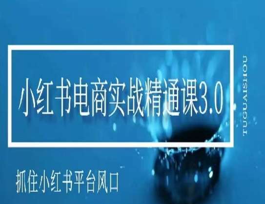 小红书电商实战精通课3.0，抓住小红书平台的风口，不错过有一个赚钱的机会-赛德副业库