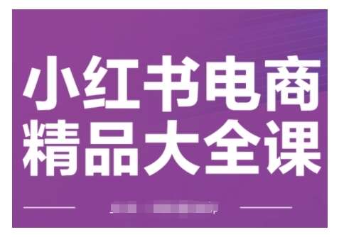 小红书电商精品大全课，快速掌握小红书运营技巧，实现精准引流与爆单目标，轻松玩转小红书电商-赛德副业库