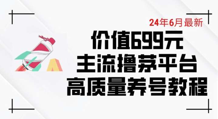 6月最新价值699的主流撸茅台平台精品养号下车攻略【揭秘】-赛德副业库