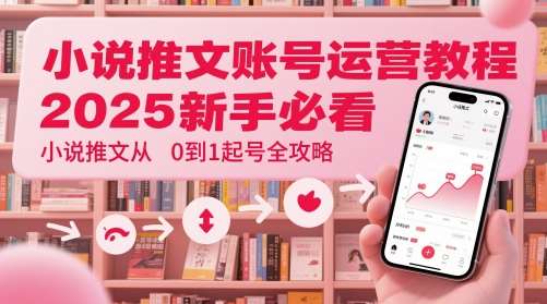 小说推文账号运营起号教程，2025新手必看，小说推文从0到1起号全攻略-赛德副业库