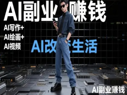 AI改变生活(Ai写作+AI绘画+Ai视频),AI副业挣钱-赛德副业库