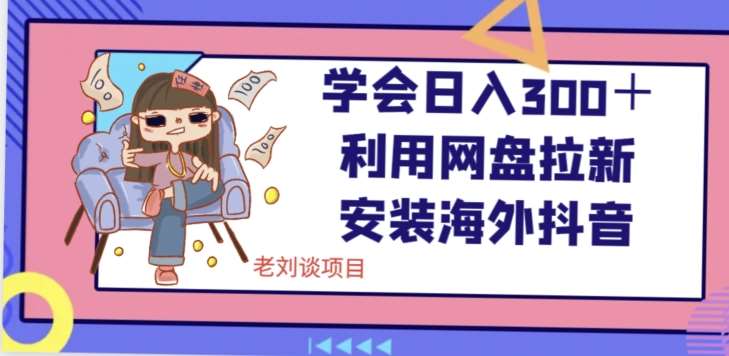 学会日入300＋，利用网盘拉新安装海外抖音保姆级教学【揭秘】-赛德副业库