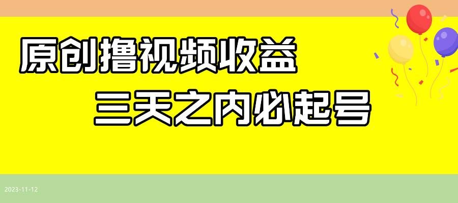 （7855期）最新撸视频收益玩法，一天轻松200+-赛德副业库