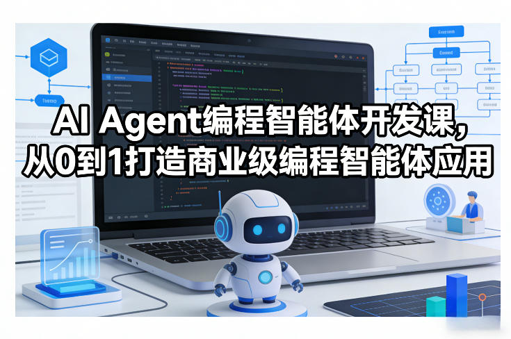 AI Agent编程智能体开发课,从0到1打造商业级编程智能体应用-赛德副业库
