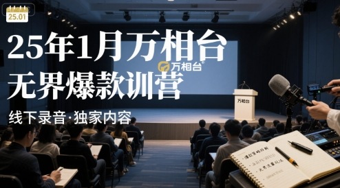 25年1月万相台无界爆款特训营线下录音-赛德副业库