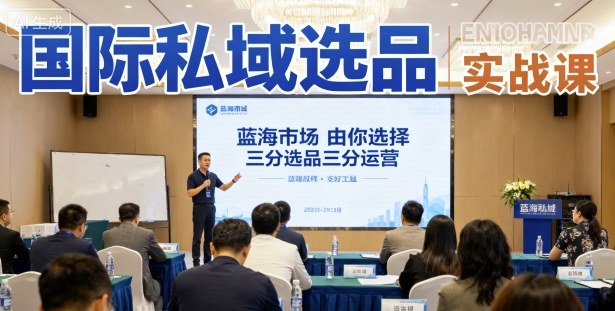 国际私域选品实战课，蓝海市场由你选择，七分选品三分运营-赛德副业库