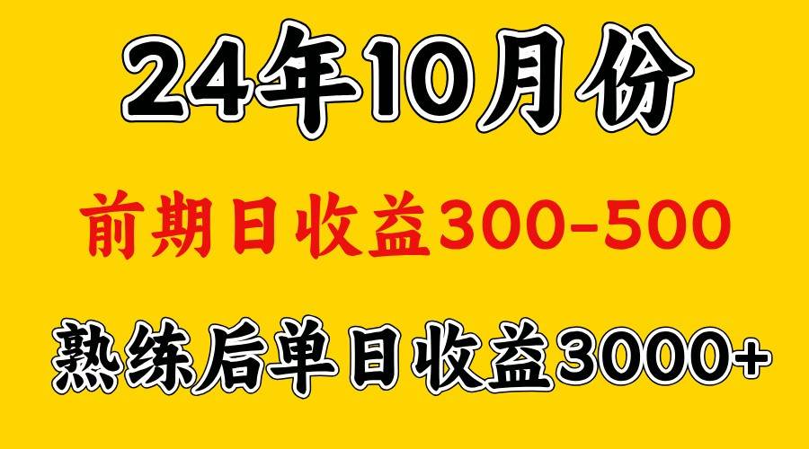 高手是怎么赚钱的.前期日收益500+熟练后日收益3000左右-赛德副业库