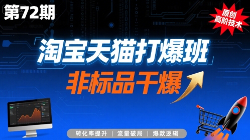 淘宝天猫打爆班原创高阶技术第72期,非标品干爆-赛德副业库
