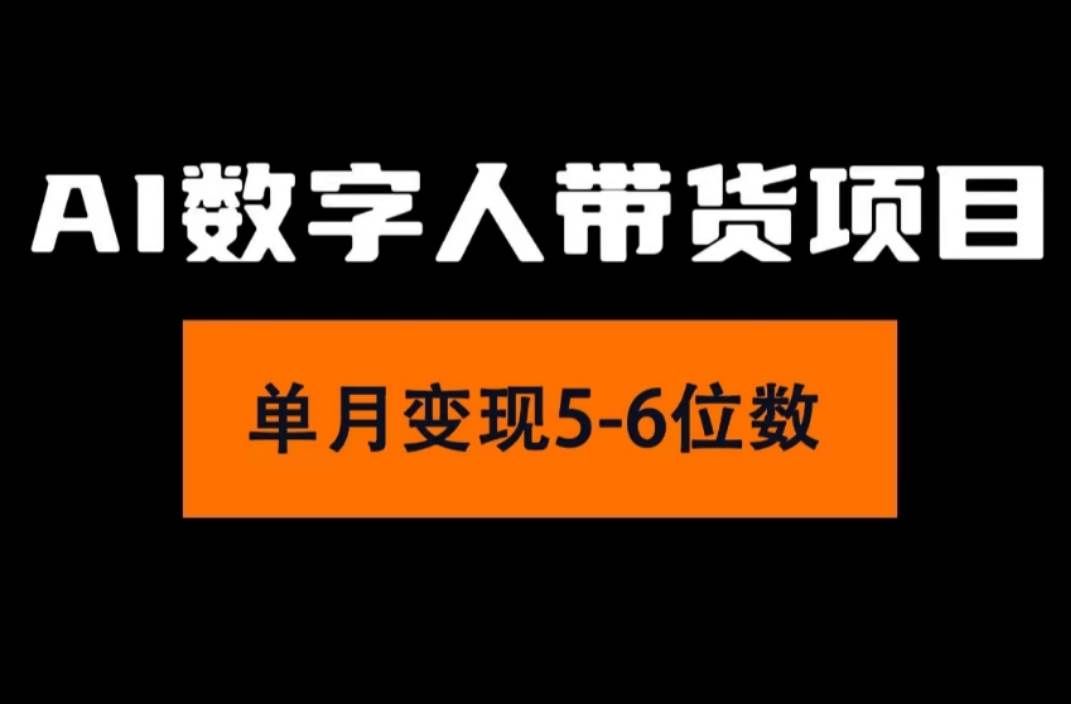 （11751期）2024年Ai数字人带货，小白就可以轻松上手，真正实现月入过万的项目-赛德副业库