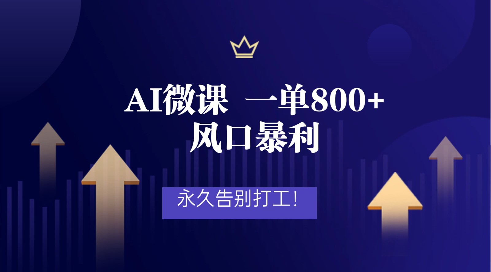 2026年来做AI微课，一单800+，风口暴利，告别打工-赛德副业库
