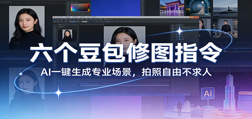 六个豆包修图指令：AI 一键生成专业场景，拍照自由不求人-赛德副业库