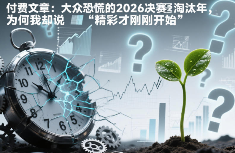付费文章：大众恐慌的2026决赛淘汰年，为何我却说“精彩才刚刚开始”？-赛德副业库