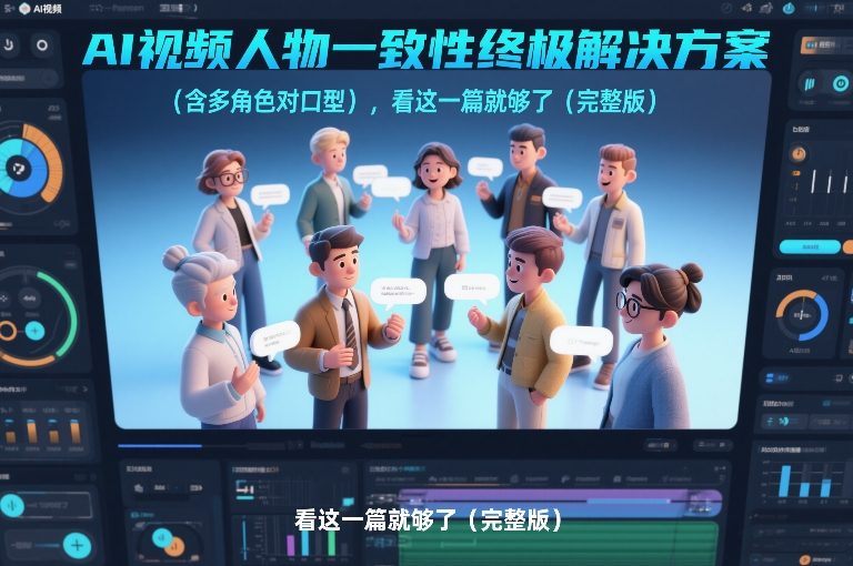 AI视频人物一致性终极解决方案（含多角色对口型），看这一篇就够了（完整版）-赛德副业库