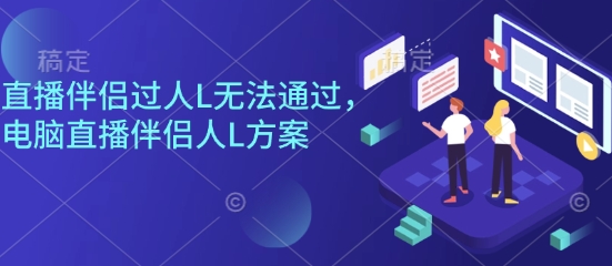 直播伴侣过人L无法通过，电脑直播伴侣人L方案，自测-赛德副业库