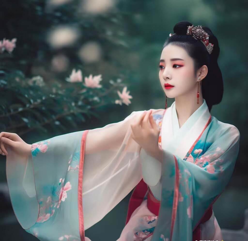 图片[3]-Midjourney关键词-AI生成中国风古装汉服美女人像提示关键词-赛德副业库