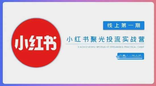 小红书聚光陪跑第一期，教你从0到1玩转小红书聚光投流，搭建小红书付费投流团队，更快的见到效果-赛德副业库