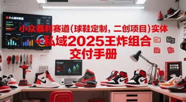 小众暴利赛道(球鞋定制,二创项目)实体+私域2025王炸组合 交付手册-赛德副业库