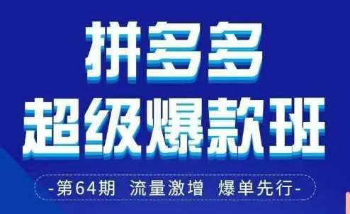 拼多多超级爆款班64期线下课资料3月28-29号pdf和思维导图-赛德副业库