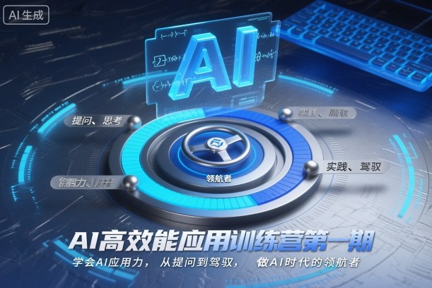 AI高效能应用训练营第一期,学会AI应用力,从提问到驾驭,做AI时代的领航者-赛德副业库