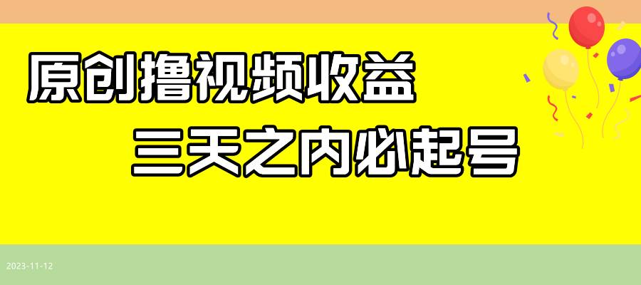 最新撸西瓜视频收益，不用自己写文案，三天之内必起号！-赛德副业库