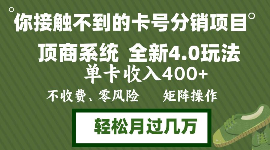 （12917期）年底卡号分销顶商系统4.0玩法，单卡收入400+，0门槛，无脑操作，矩阵操…-赛德副业库