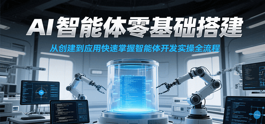 AI智能体零基础搭建实操课，从创建到应用快速掌握智能体开发全流程！-赛德副业库