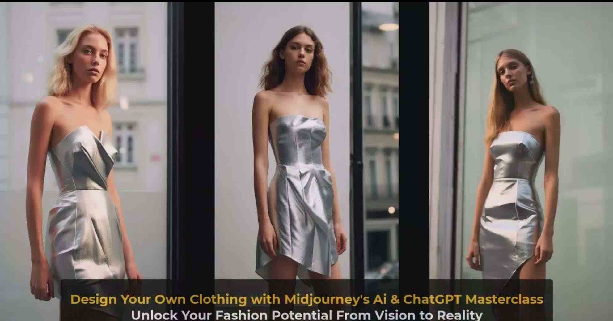 图片[10]-利用 Midjourneys Ai 人工智能设计自己的服装AI大师班-10节课-中英字幕-赛德副业库