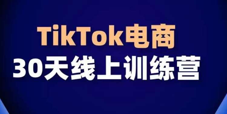 TikTok电商带货30天线上课，不可错过的全球流量洼地！-赛德副业库