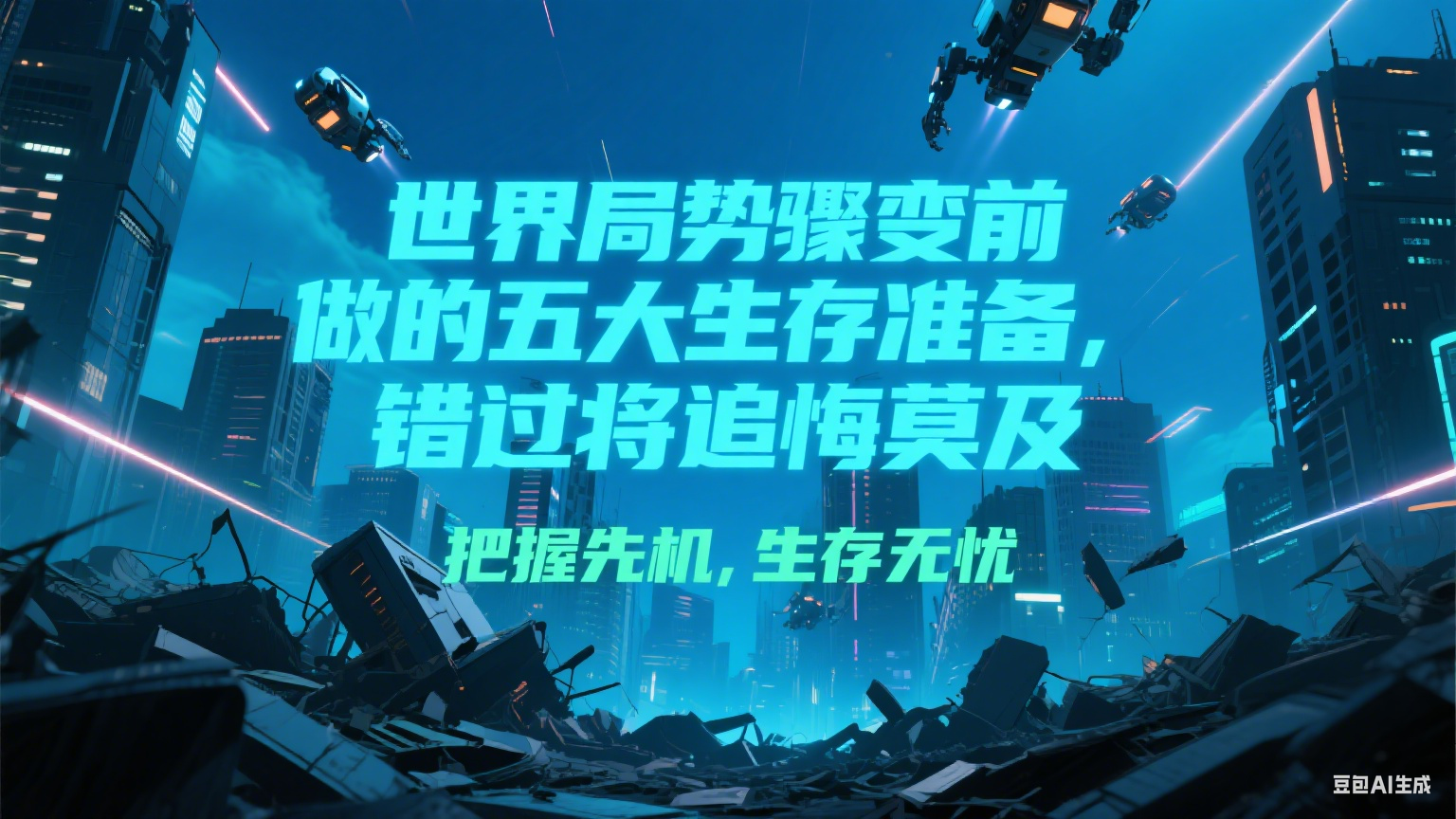 付费文章《世界局势骤变前必做的五大生存准备,错过将追悔莫及》-赛德副业库