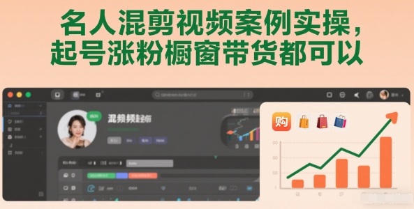 名人混剪视频案例实操,起号涨粉橱窗带货都可以-赛德副业库