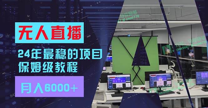 （11921期）24年最稳项目“无人直播”玩法，每月躺赚6000+，有手就会，新手福音-赛德副业库