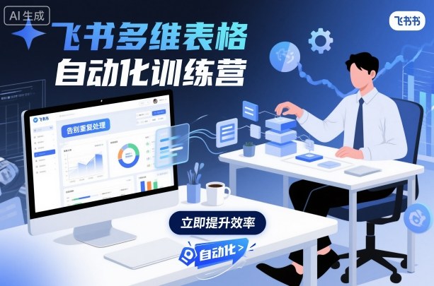 飞书多维表格自动化训练营,手把手教你告别重复处理,用多维表格开启高效办公新模式-赛德副业库