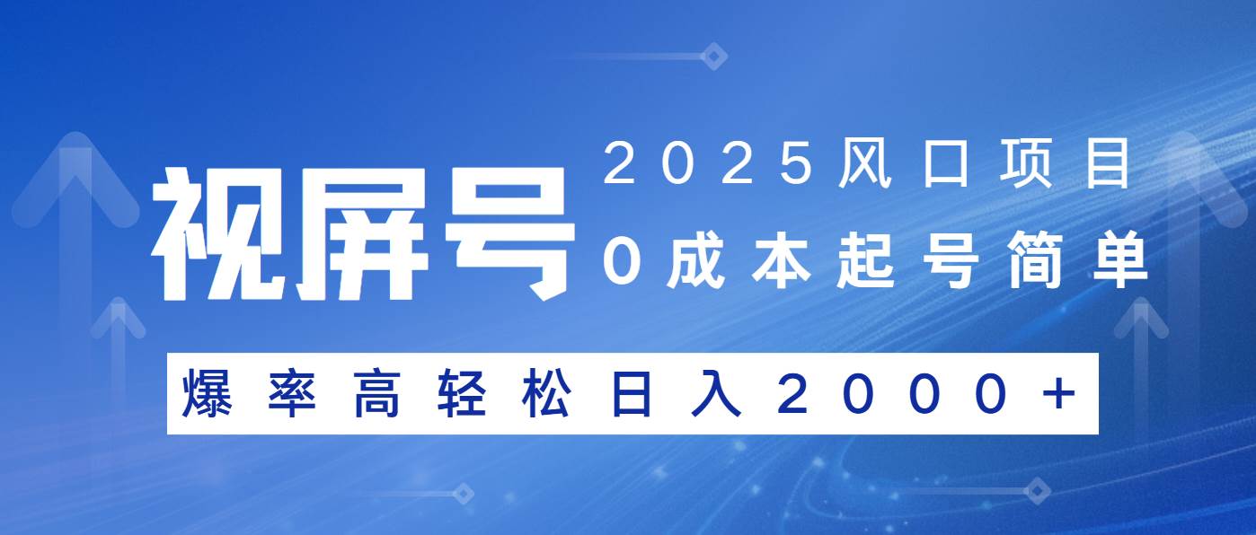(14157期)2025风口项目,视频号带货,起号简单,爆率高轻松日入2000+-赛德副业库