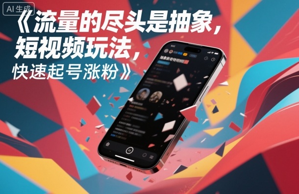 流量的尽头是抽象，抽象新奇特短视频玩法，快速起号涨粉-赛德副业库