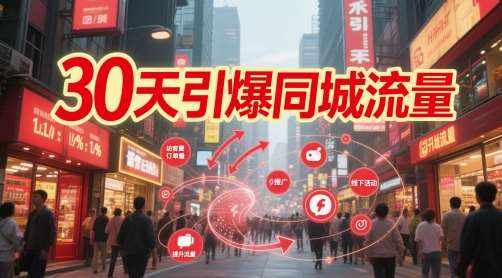 30天引爆同城流量：团购篇 认知篇 流量篇 来客篇 达人篇 老板人设IP篇 投流篇-赛德副业库