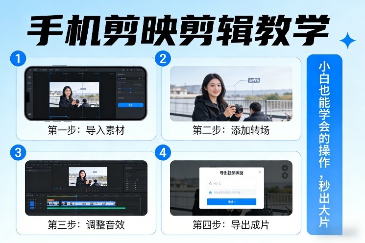 手机剪映剪辑教学，小白也能学会的操作，秒出大片-赛德副业库