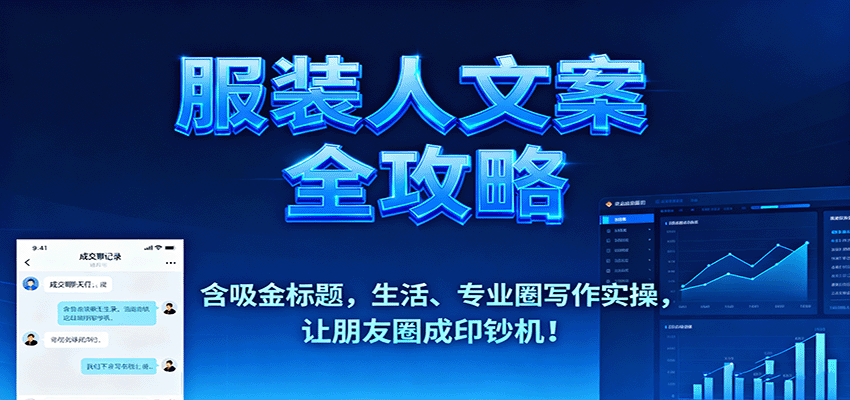 服装人文案全攻略，含吸金标题，生活、专业圈写作实操，让朋友圈成印钞机！-赛德副业库