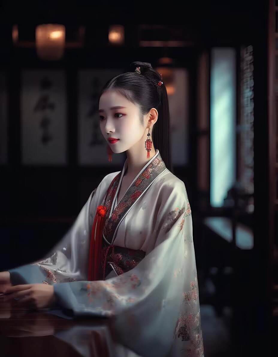 图片[8]-Midjourney关键词-AI生成中国风古装汉服美女人像提示关键词-赛德副业库