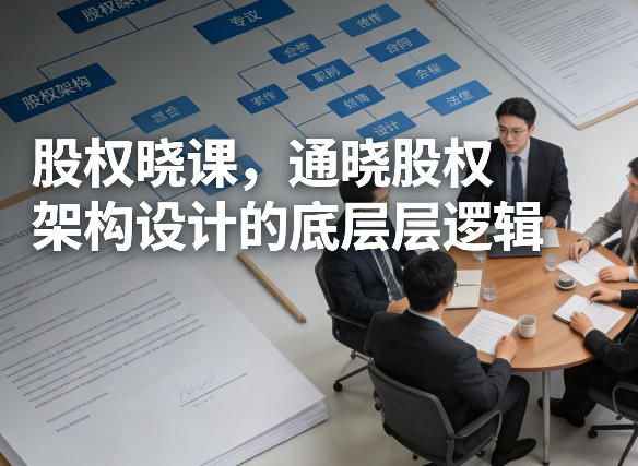 股权晓课,通晓股权架构设计的底层逻辑-赛德副业库