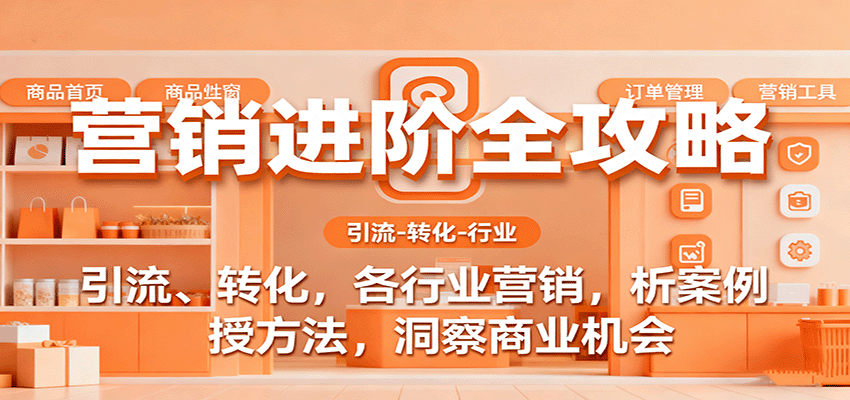 营销进阶全攻略，引流、转化，各行业营销，析案例，授方法，洞察商业机会-赛德副业库