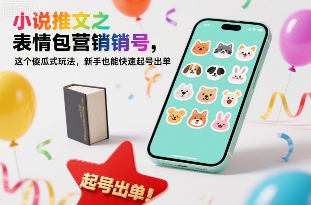 小说推文之表情包营销号，这个傻瓜式玩法，新手也能快速起号出单-赛德副业库