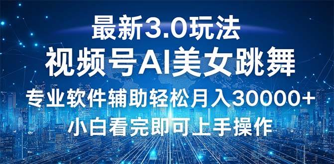(12788期)视频号最新3.0玩法,当天起号小白也能轻松月入30000+-赛德副业库