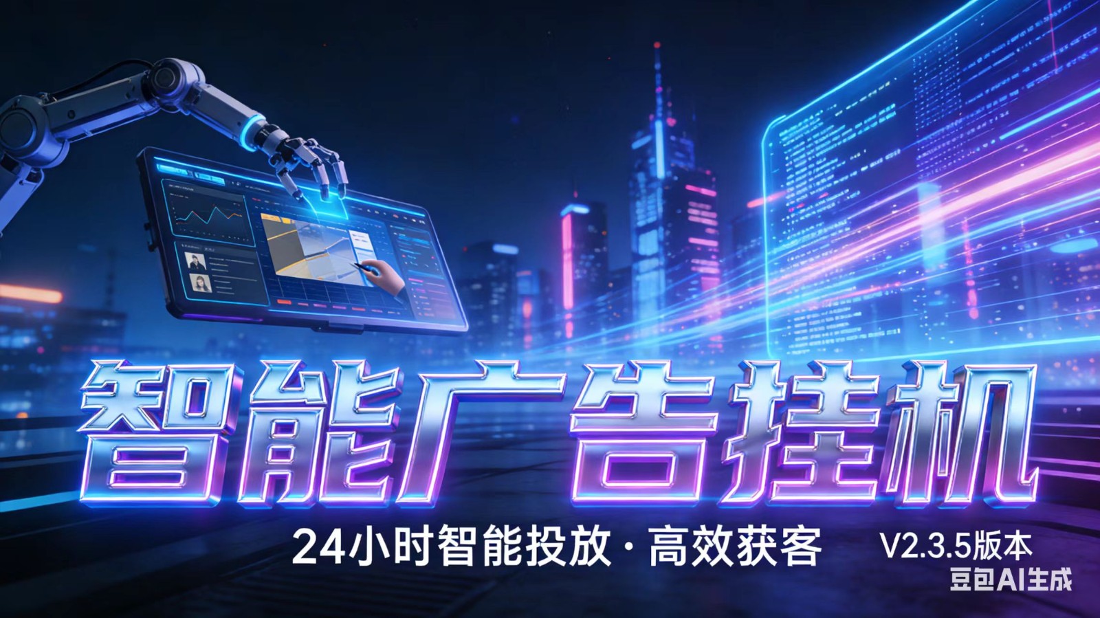 AI 广告云挂机 · 全域流量变现平台-赛德副业库