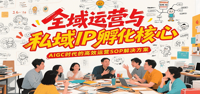 全域运营与私域IP孵化核心，AIGC时代的高效运营SOP解决方案-赛德副业库