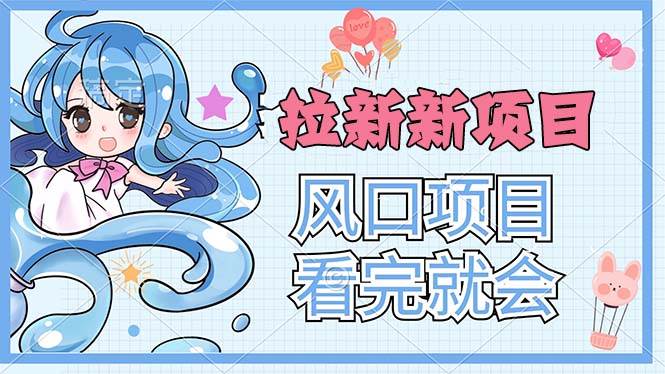 （11613期）拉新界的新玩法，风口项目，看完就会，动手就有-赛德副业库