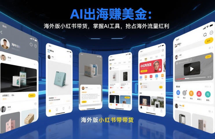 AI出海賺美金:海外版小红书带货,掌握AI工具,抢占海外流量红利(更新2026)-赛德副业库