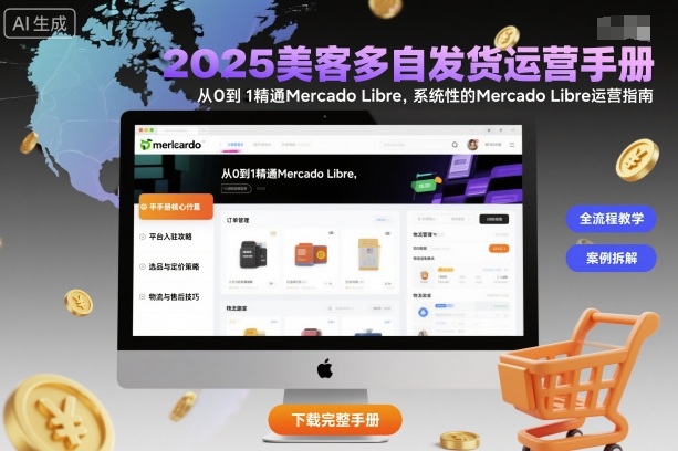 2025美客多自发货运营手册：从0到1精通Mercado Libre，系统性的Mercado Libre运营指南-赛德副业库