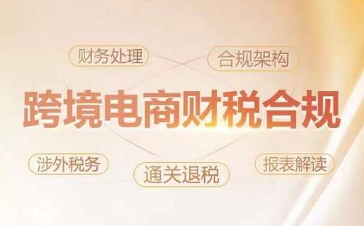 跨境老板财税合规特训营，规避财税风险、提升企业利润-赛德副业库