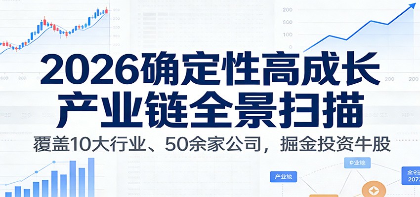 付费文章:2026确定性高成长产业链全景扫描:覆盖10大行业、50余家公司,掘金投资牛股-赛德副业库