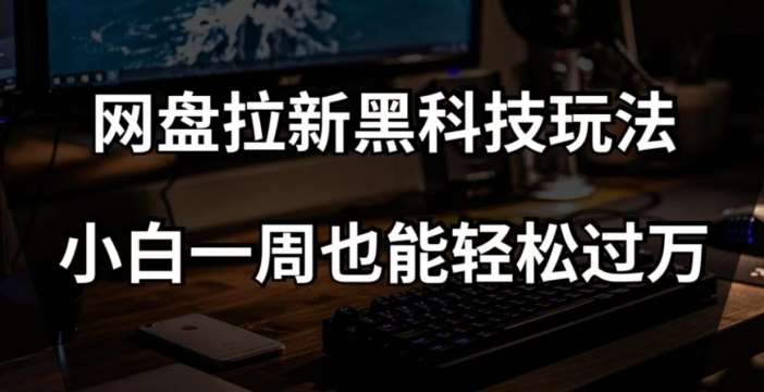 网盘拉新黑科技玩法，小白一周也能轻松过万【全套视频教程+黑科技】【揭秘】-赛德副业库